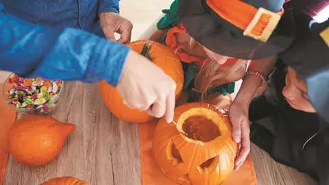 Halloween Pumpkin Carving Half-Term Activity